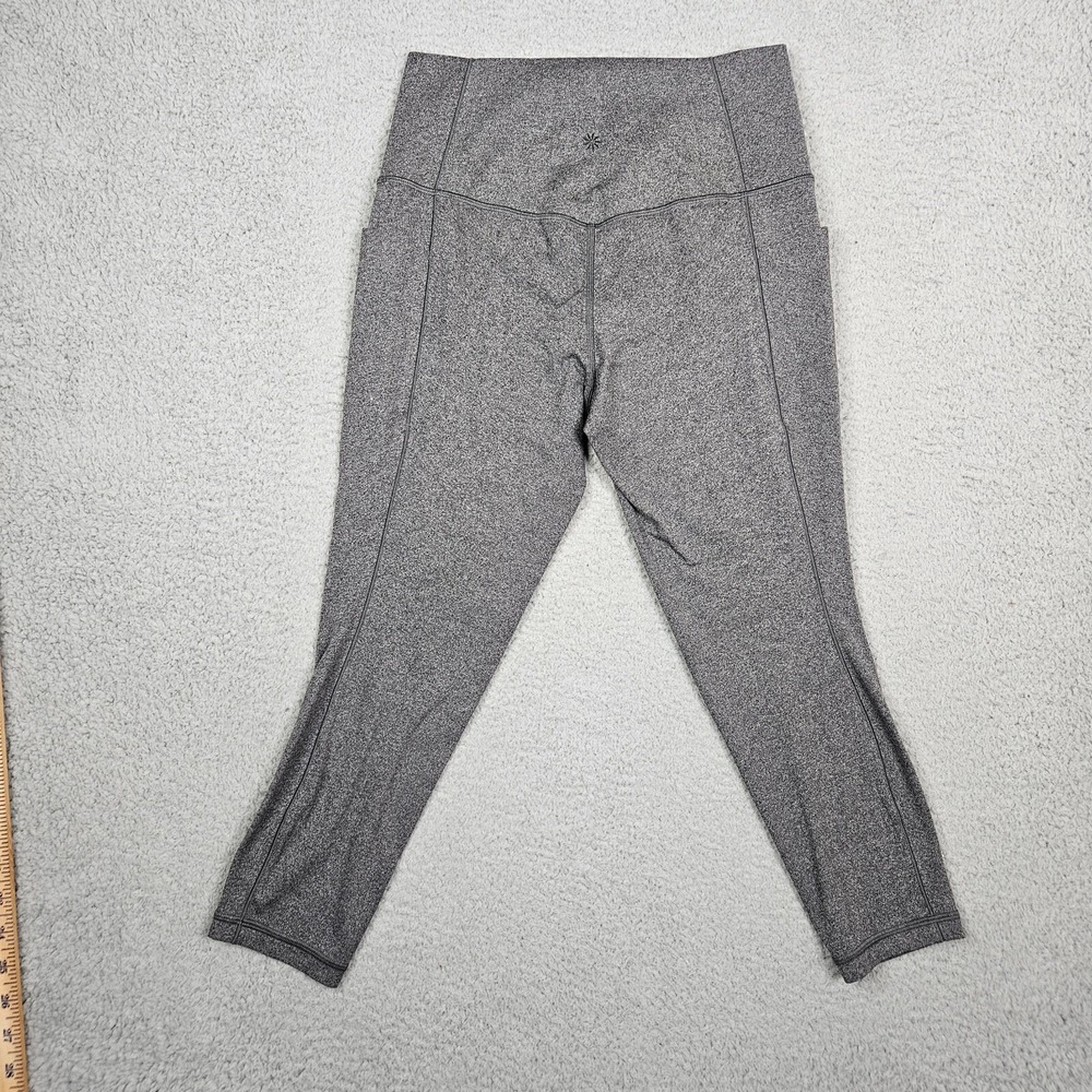 Athleta Salutation Stash Pocket ll 7/8 tight Women's Heather Gray Size MP